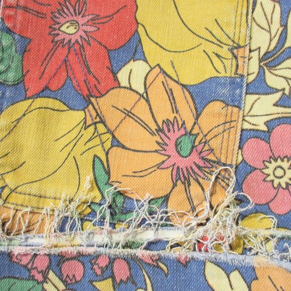 NWT Mother Hustler Patch Pocket Ankle Fray in Fresh Blooms Floral Crop Jeans 29 - Picture 10 of 16